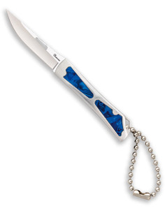 Feldmesser Marke Albainox mit blauem Stahlgriff (11,80 cm.)