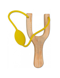 Tole 10 Holz-Wurfgerät mit gelbem Gummi