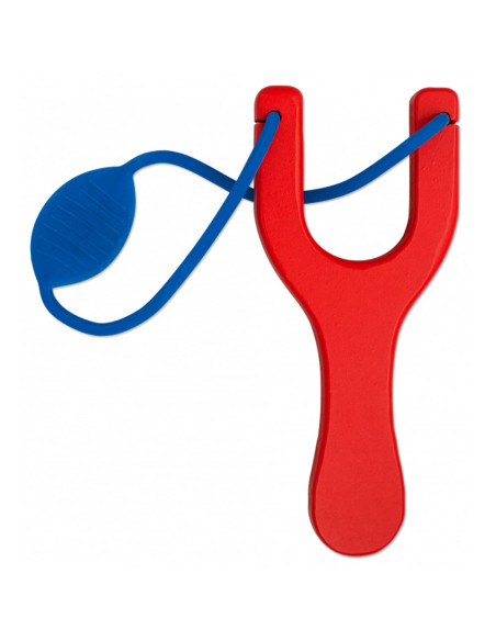 Tole 10 Holzschleuder mit blauer Gummi