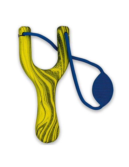 Tole 10 Gummiband aus gelbem Holz mit...