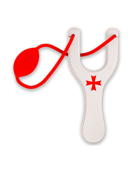 Templar-Kreuz aus weißem Holz mit...