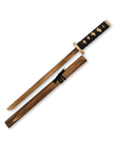 Wakizashi de madera marca Tole10, vaina madera