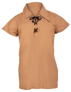 Middeleeuwse katoenen shirt met korte mouwen model Sawyer