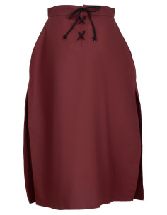 Falda medieval algodón modelo Antaris, color burdeos 2