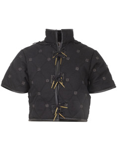 Kovira model middeleeuwse gambeson van katoen, kleur zwart