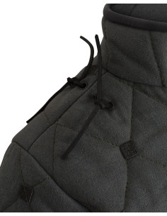 Kovira model middeleeuwse gambeson van katoen, kleur zwart 2