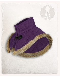 Middeleeuws schouderkleed model Nimue, paarse kleur 2