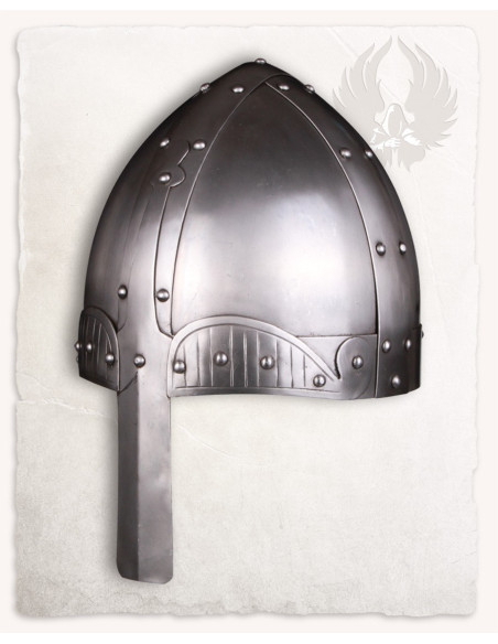 Casco medieval acero pulido modelo Bragi Casco medieval acero pulido modelo Bragi