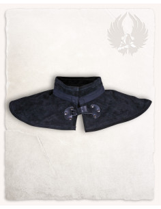 Medievaler Kragen aus Leder Modell Patricius, schwarz