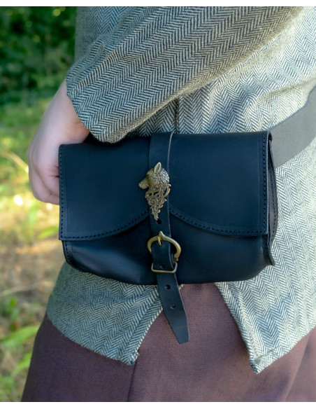 Medieval taske designet med ulv model...