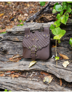 Middeleeuwse Fajardo tas voor riem - Bruin 2