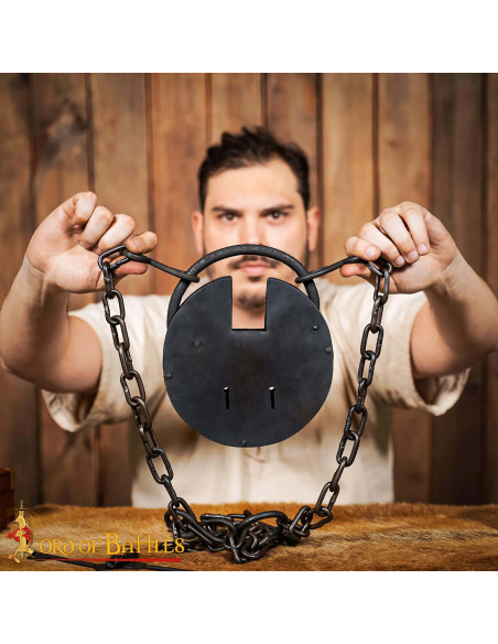 Hand gesmeed ijzeren hangslot voor...