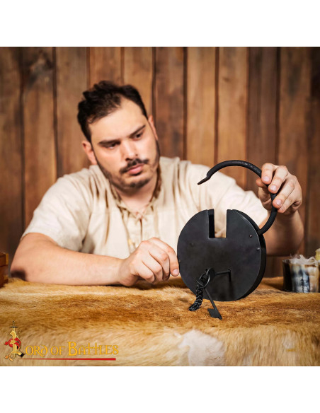 Hand gesmeed ijzeren hangslot voor...