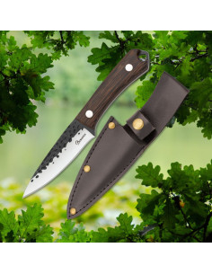 Jagdmesser aus Albainox-Wengeholz (20,70 cm)