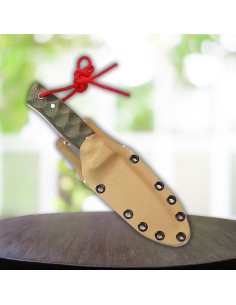 Muela Kodiak sportmes, micarta en desert Kydex schede 2