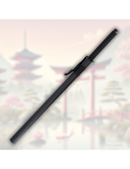 Dekorativ katana med blad af stål og...