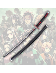 Katana decorativa Mingshao de Kamado Tanjirou, Kimetsu No...