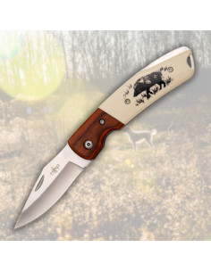 Navaja marca Third mango decorado Jabalí (19,2 cm) 2