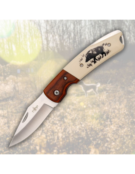 Third kniv med dekoreret håndtag i...