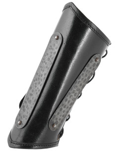 Middeleeuws leren armband model Balor, zwarte kleur