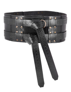 Doppeltes mittelalterliches Leder-Gürtel Modell Balor,...