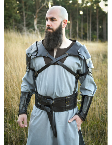 Dobbelt middelalderbælte i læder...