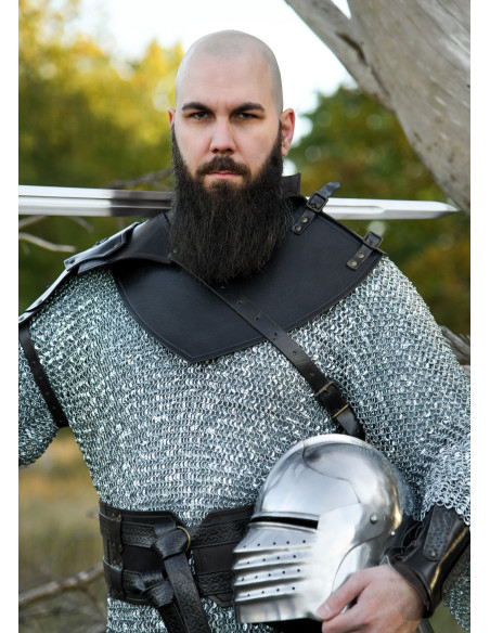 Gorjal medieval cuero modelo Balor,...