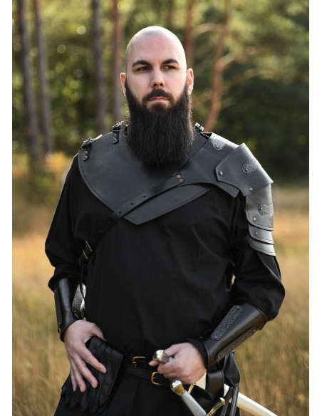 Gorjal medieval cuero modelo Balor,...