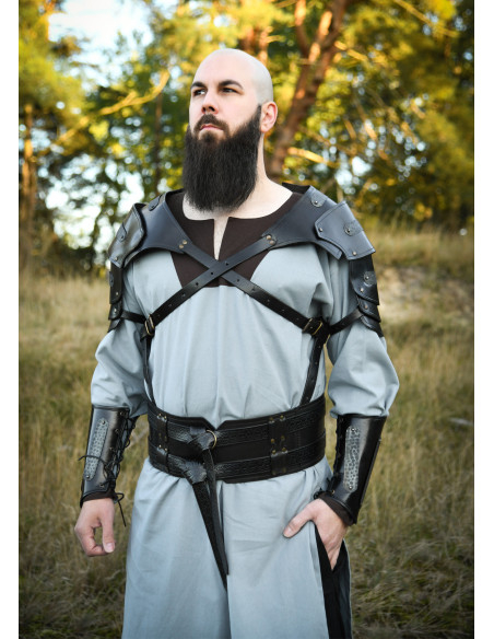 Hombrera medieval cuero modelo Balor,...