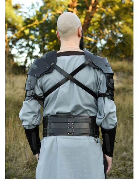 Hombrera medieval cuero modelo Balor,...