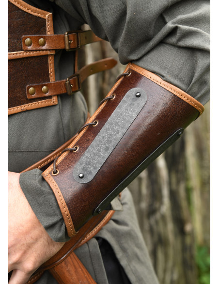 Viking middelalder armbånd i læder...