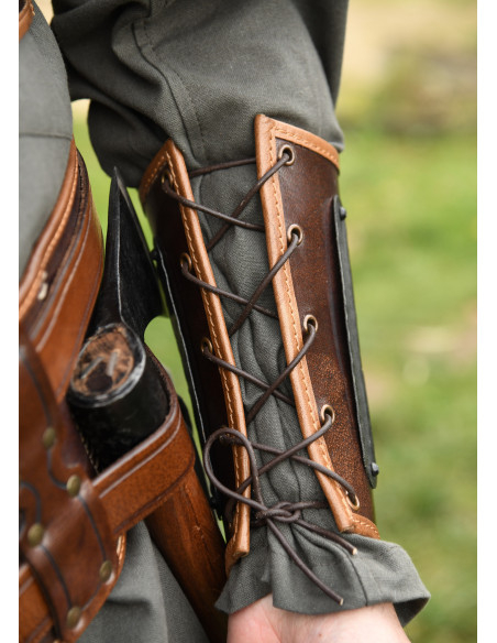 Middeleeuwse Viking leren armband...