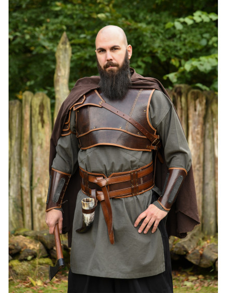 Viking middelalder armbånd i læder...