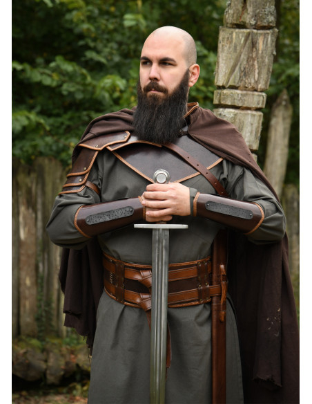 Middeleeuwse Viking leren armband...