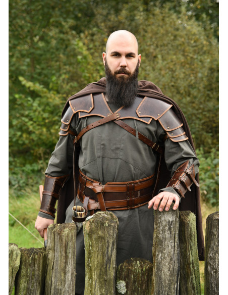 Vikinger-Armband aus Leder mit...