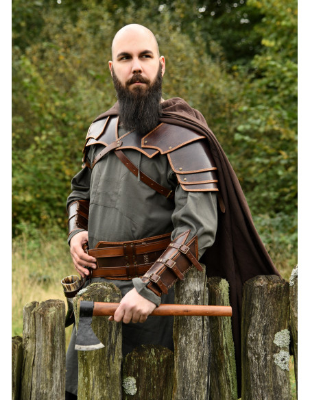 Vikinger-Armband aus Leder mit...