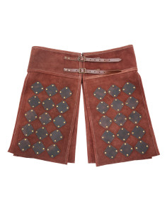 Middeleeuwse rok van suedine model Vidar, kleur bruin