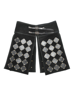 Middeleeuwse rok van suède model Vares, kleur zwart