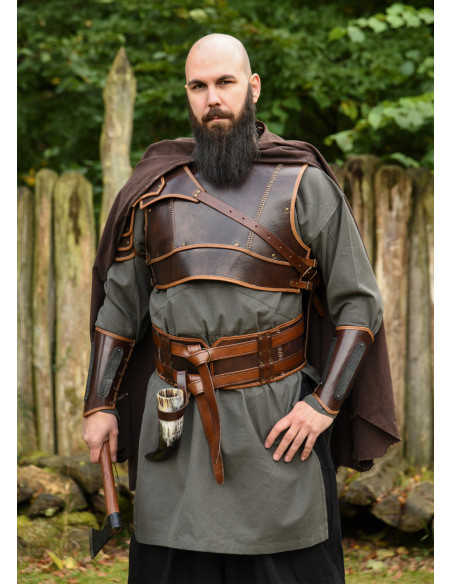 Dobbelt middelalderlæderbælte model...