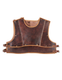 Medievale leren buste model Arnulf, kleur bruin