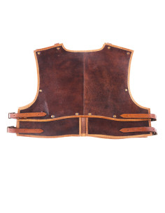 Medievale leren buste model Arnulf, kleur bruin 2