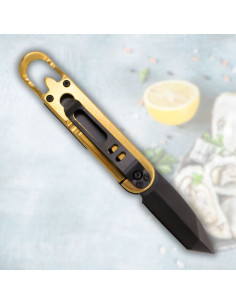 Derde merk oesteropener mes met aluminium handvat (15,5 cm) 2