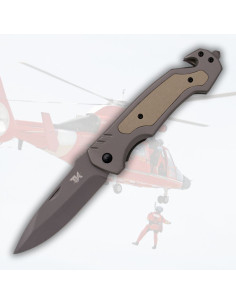Rescue kniv Tramuntana Knives, ørken (22,8 cm.)