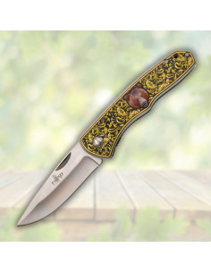 Navaja de campo Third decorada oso (20,7 cm.)