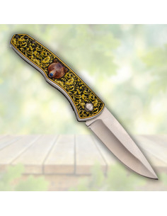 Navaja de campo Third decorada oso (20,7 cm.) 2