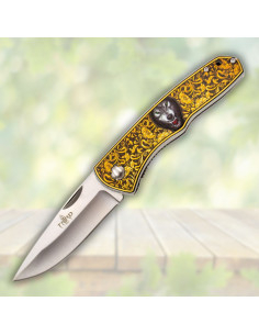 Veldmes Third decorada met wolf (20,7 cm.)