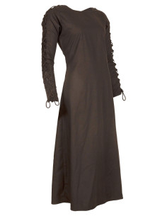 Vestido medieval largo modelo Sunna, color negro