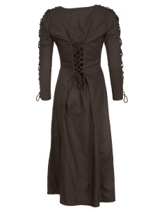 Vestido medieval largo modelo Sunna, color negro 2