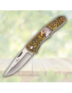 Navaja de campo Third decorada águila (20,7 cm.)