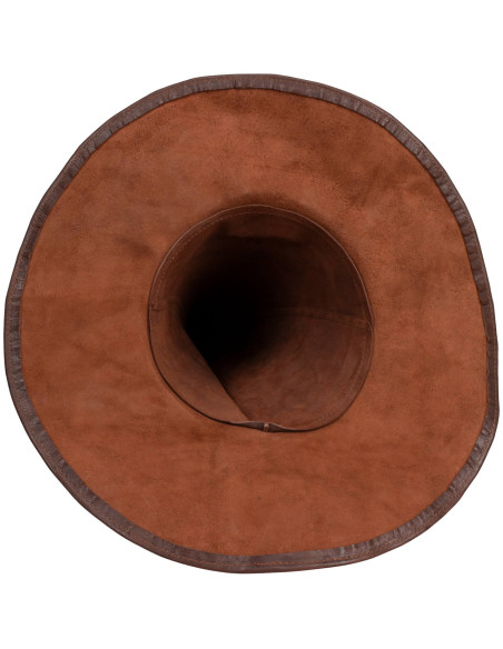 Læderhat fra Rigets Troldmand, brun